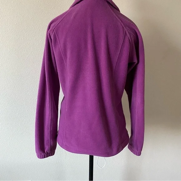 Columbia women’s s zip down purple sweater shirt size S - Picture 11 of 16